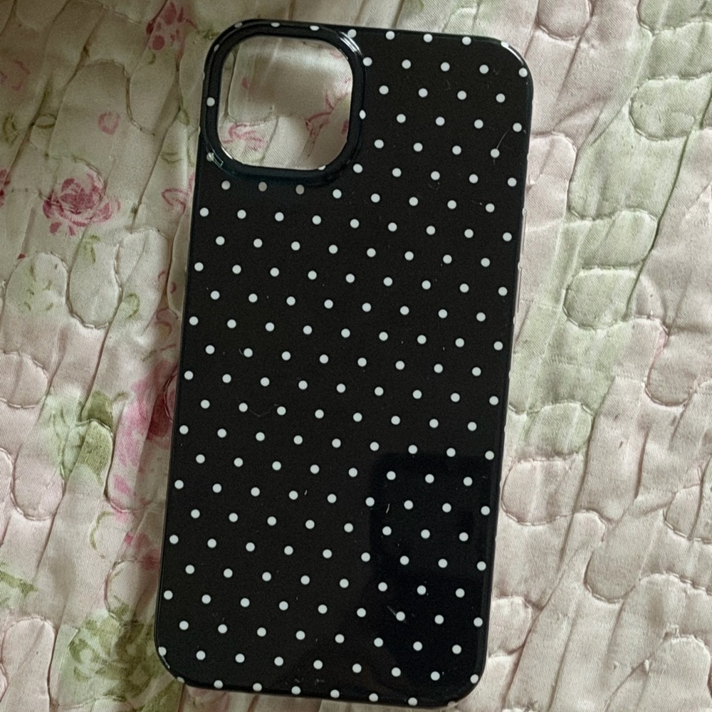 Black Polka Dot Phone Case - Stylish Protective Cover